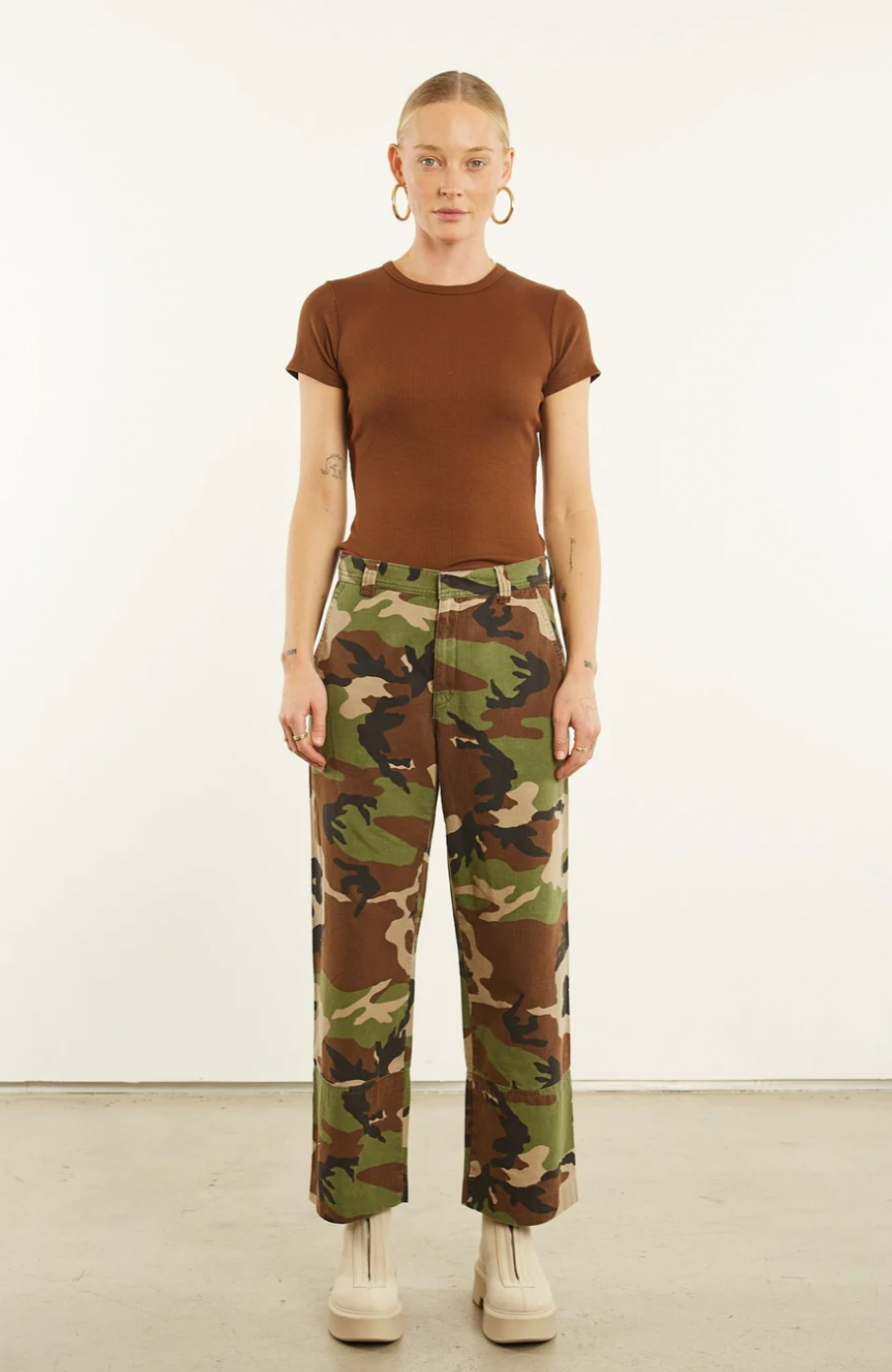 CAMO SLASH POCKET TROUSER