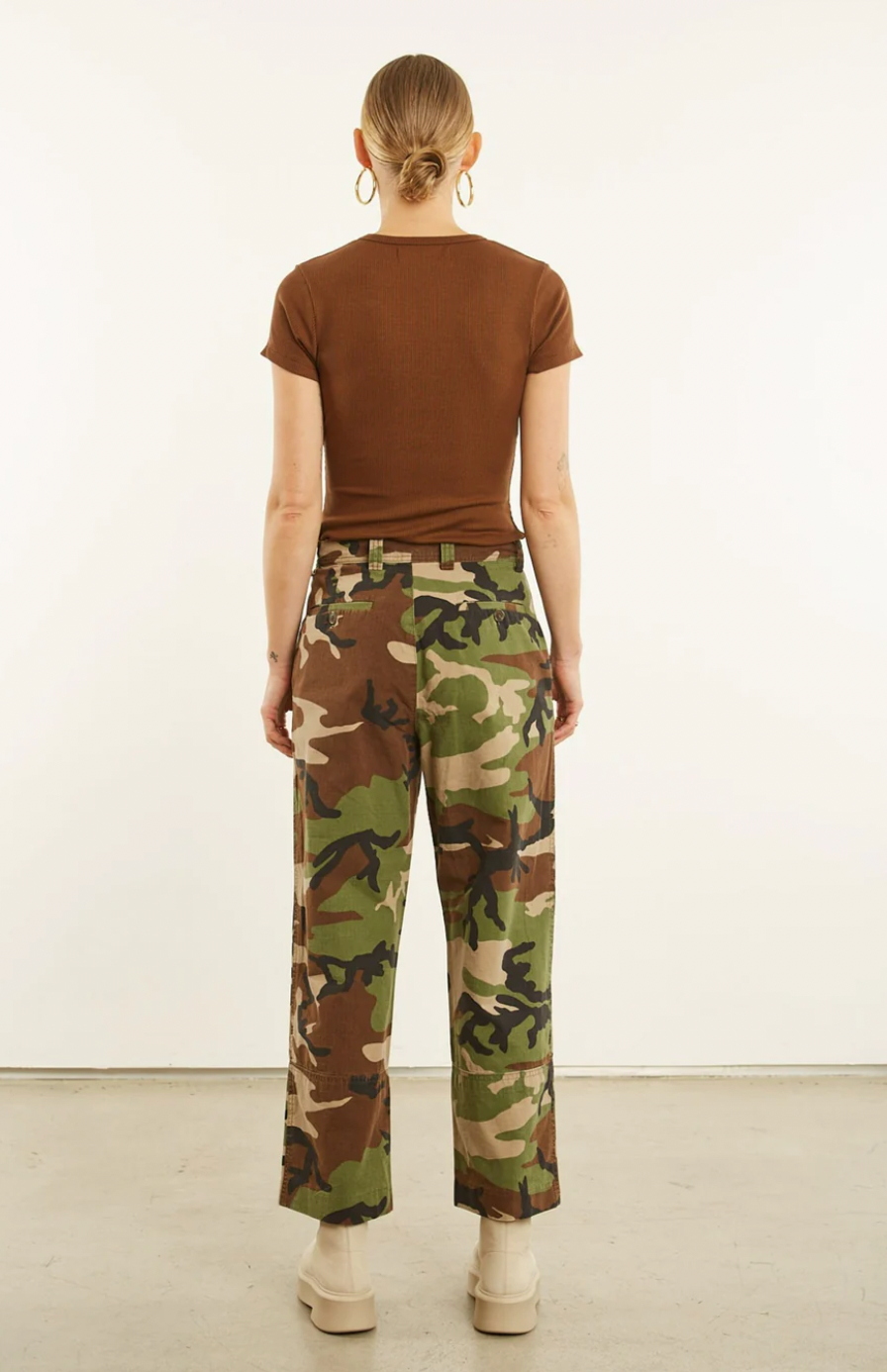 CAMO SLASH POCKET TROUSER