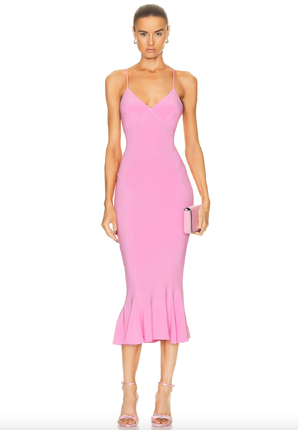 Slip Fishtail Dress to Midcalf