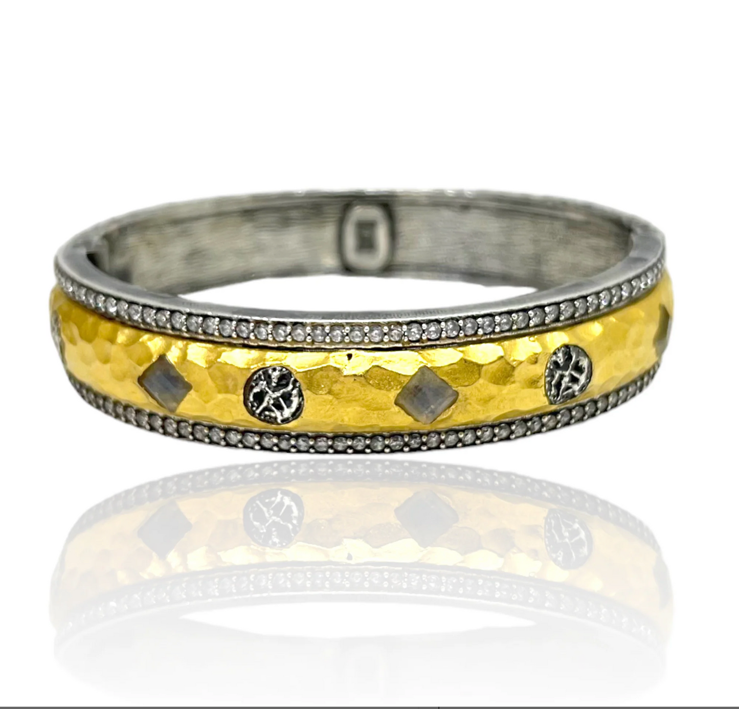 MOTA LABRADORITE COIN BANGLE