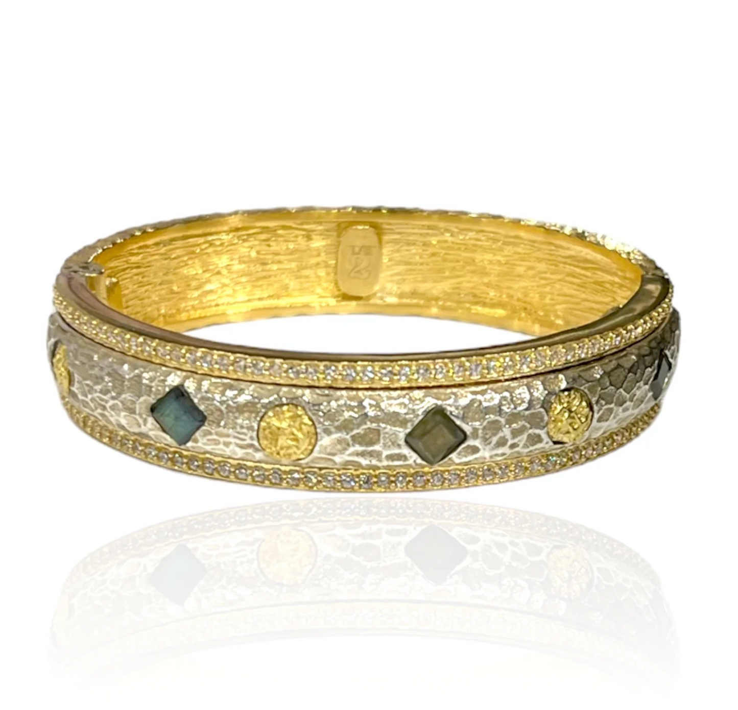 MOTA LABRADORITE COIN BANGLE