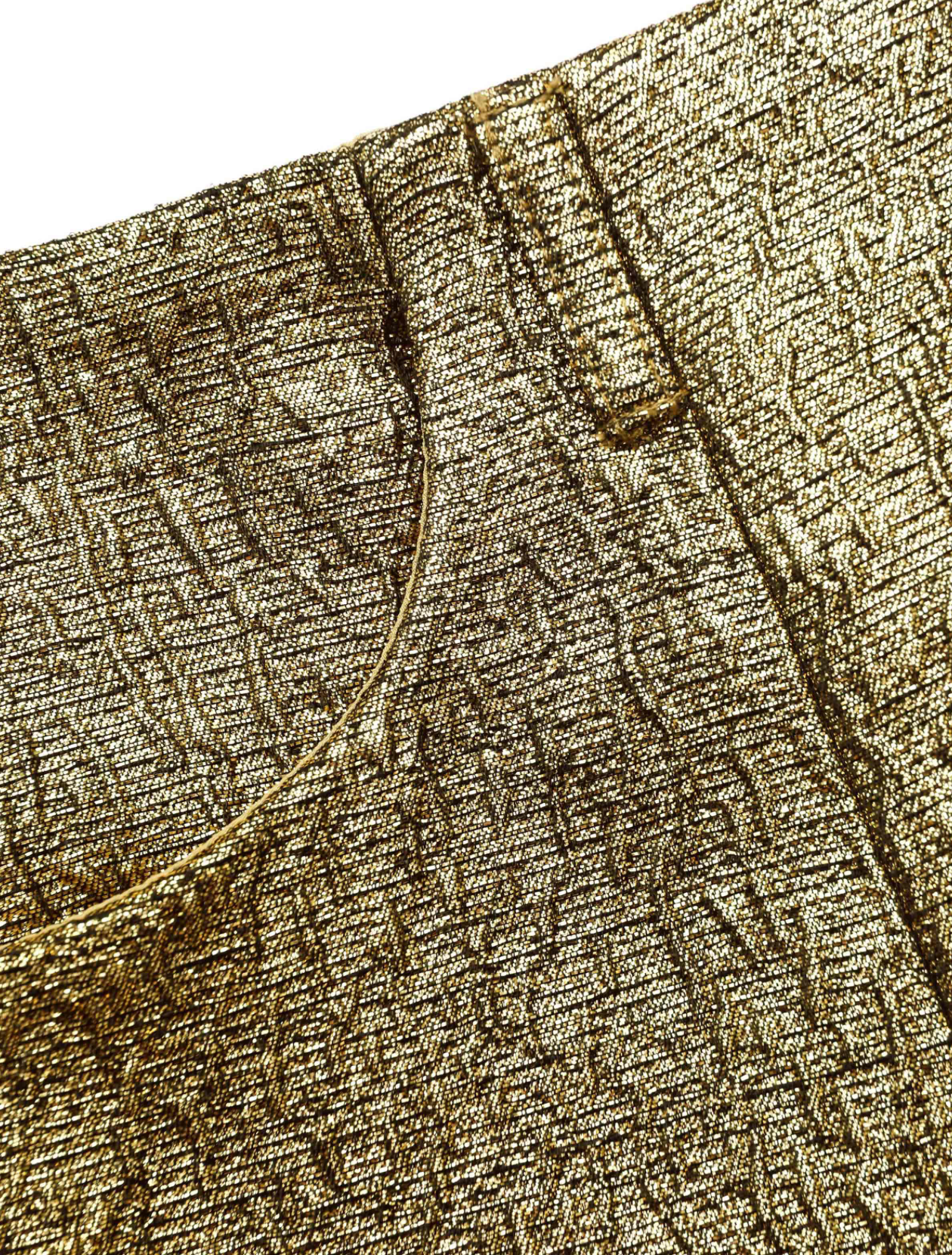 GOLD METALLIC JACQUARD SKORT