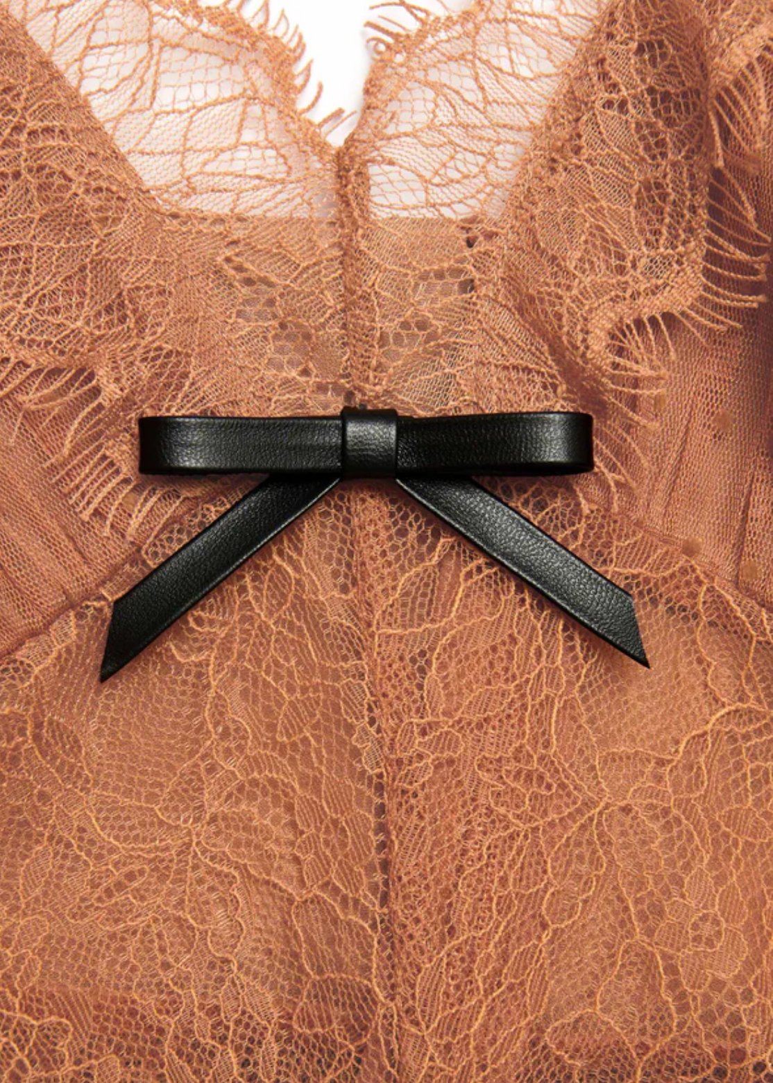 TAN DOT MESH-MINI DRESS