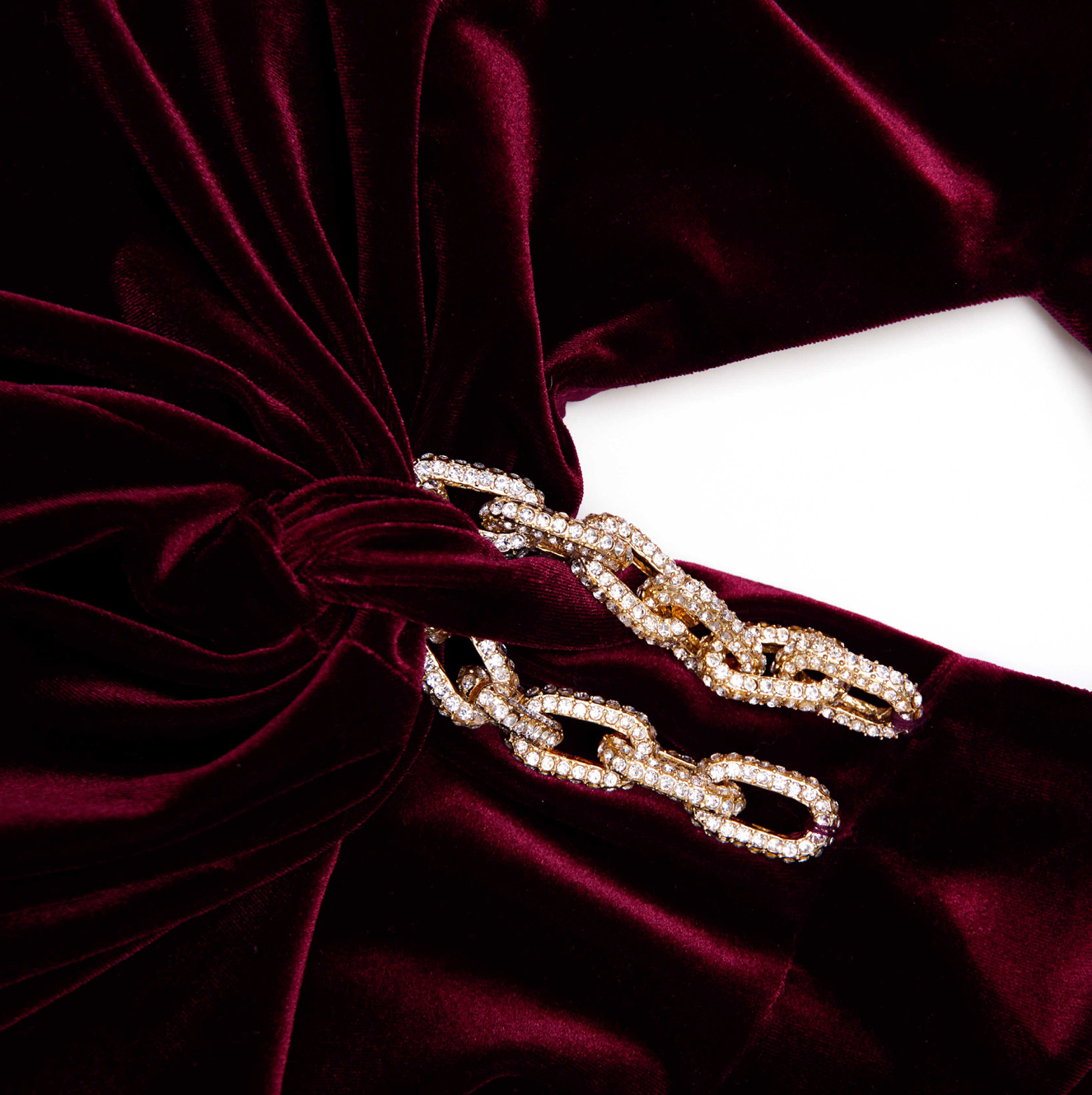 VELVET BANDEU MAXI DRESS