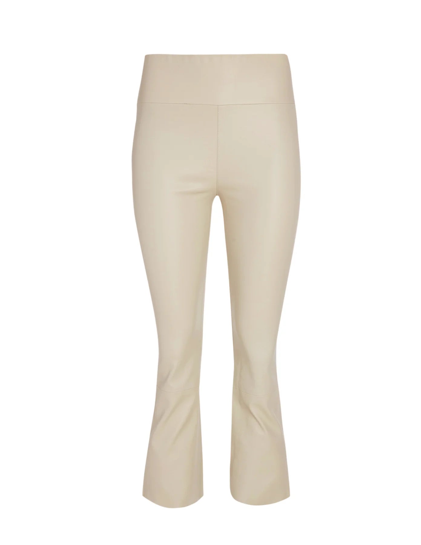 Crop Flare Leather Legging