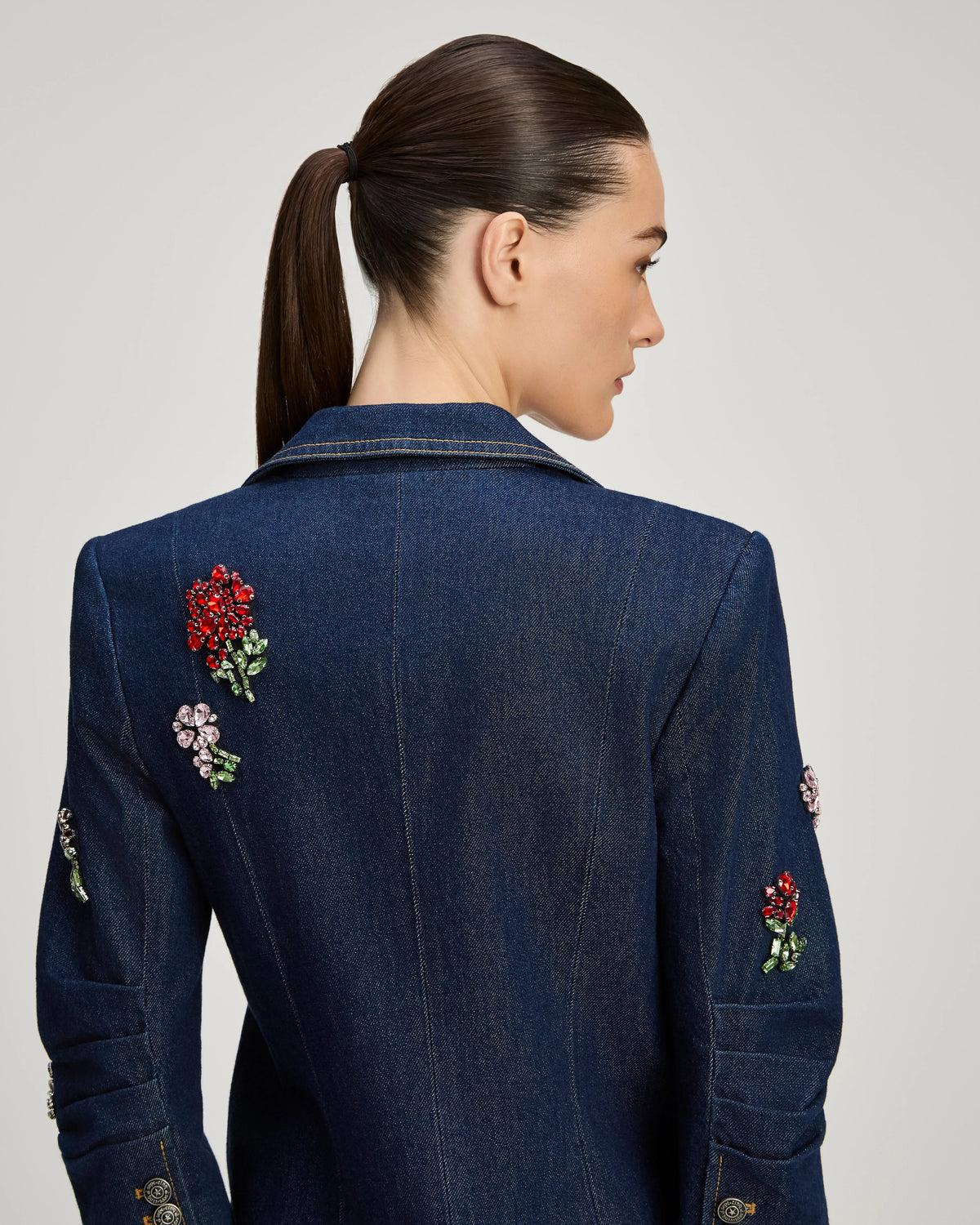 RHINESTONE ROSES KHLOE BLAZER