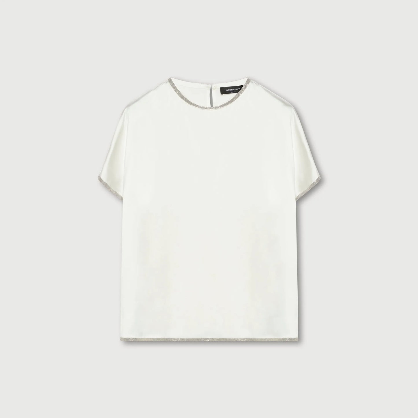 Short Sleeve Satin Top