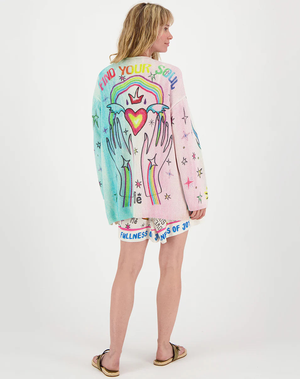 MYKONOS PRINTED CARDIGAN