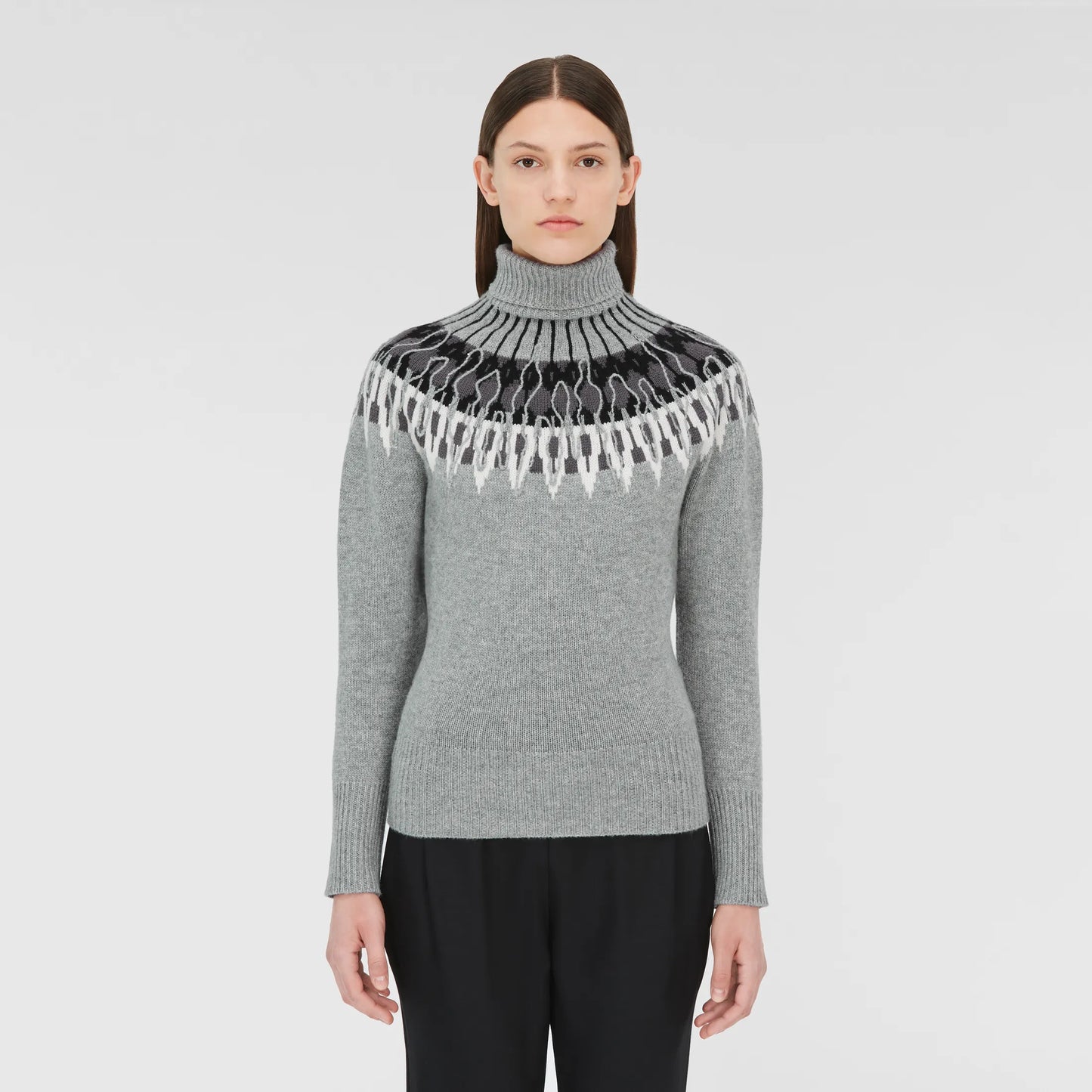 Knit Turtleneck Chest Details