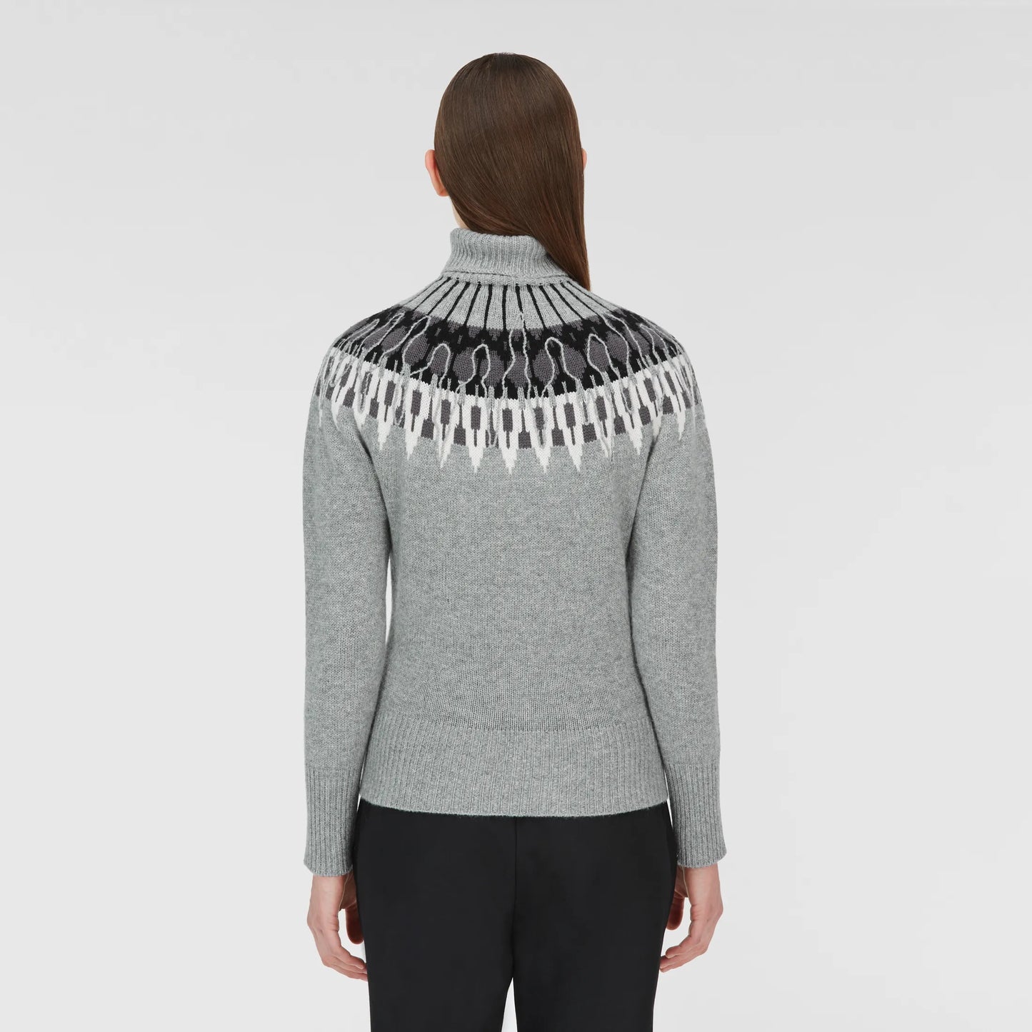 Knit Turtleneck Chest Details