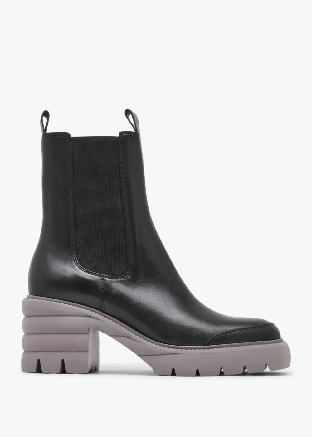 KENNEL & SCHMENGER Bump Black Leather Chelsea Ankle Boots