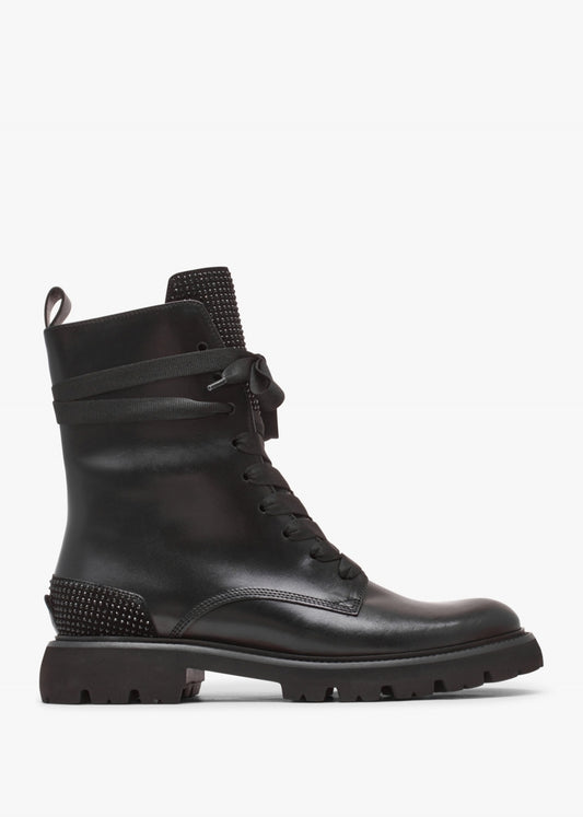 Diamante Embellished Biker Boots