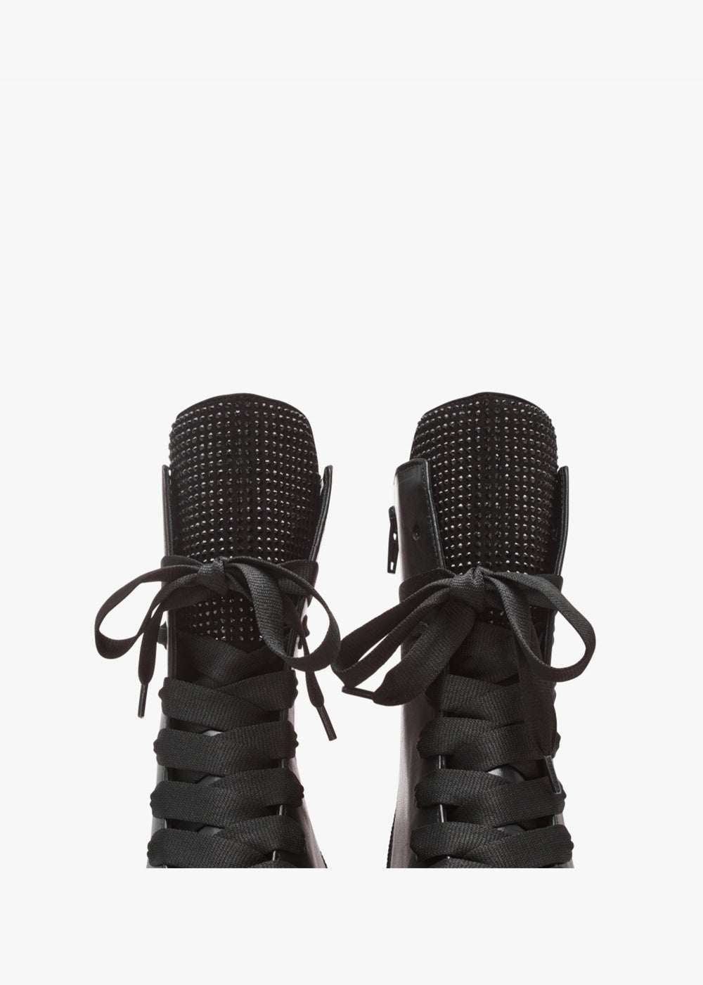 Diamante Embellished Biker Boots