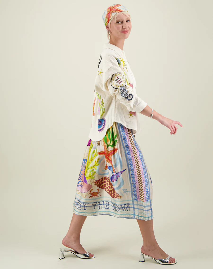 VANESSA PRINTED MIDI SKIRT