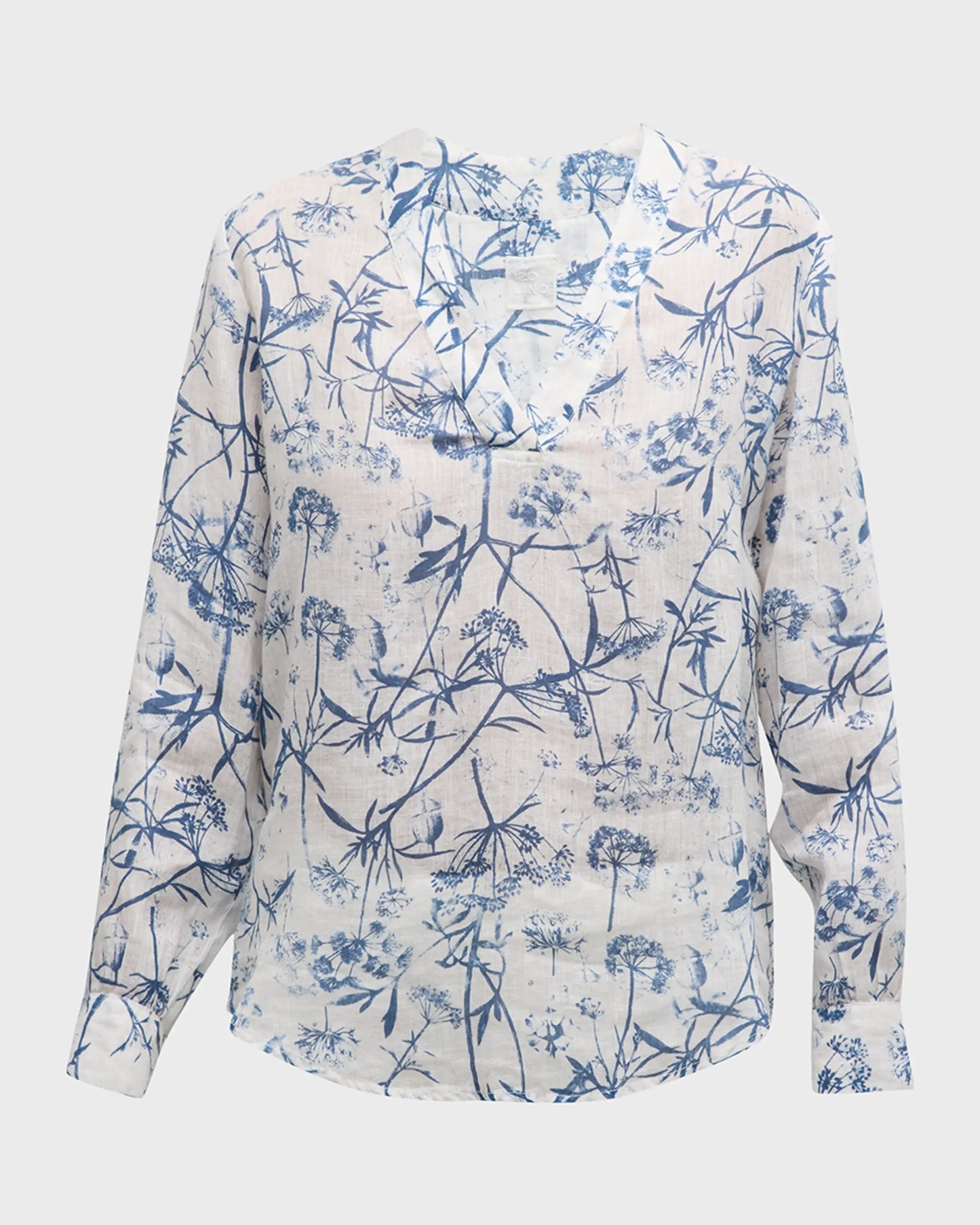 V-Neck Linen Blouse