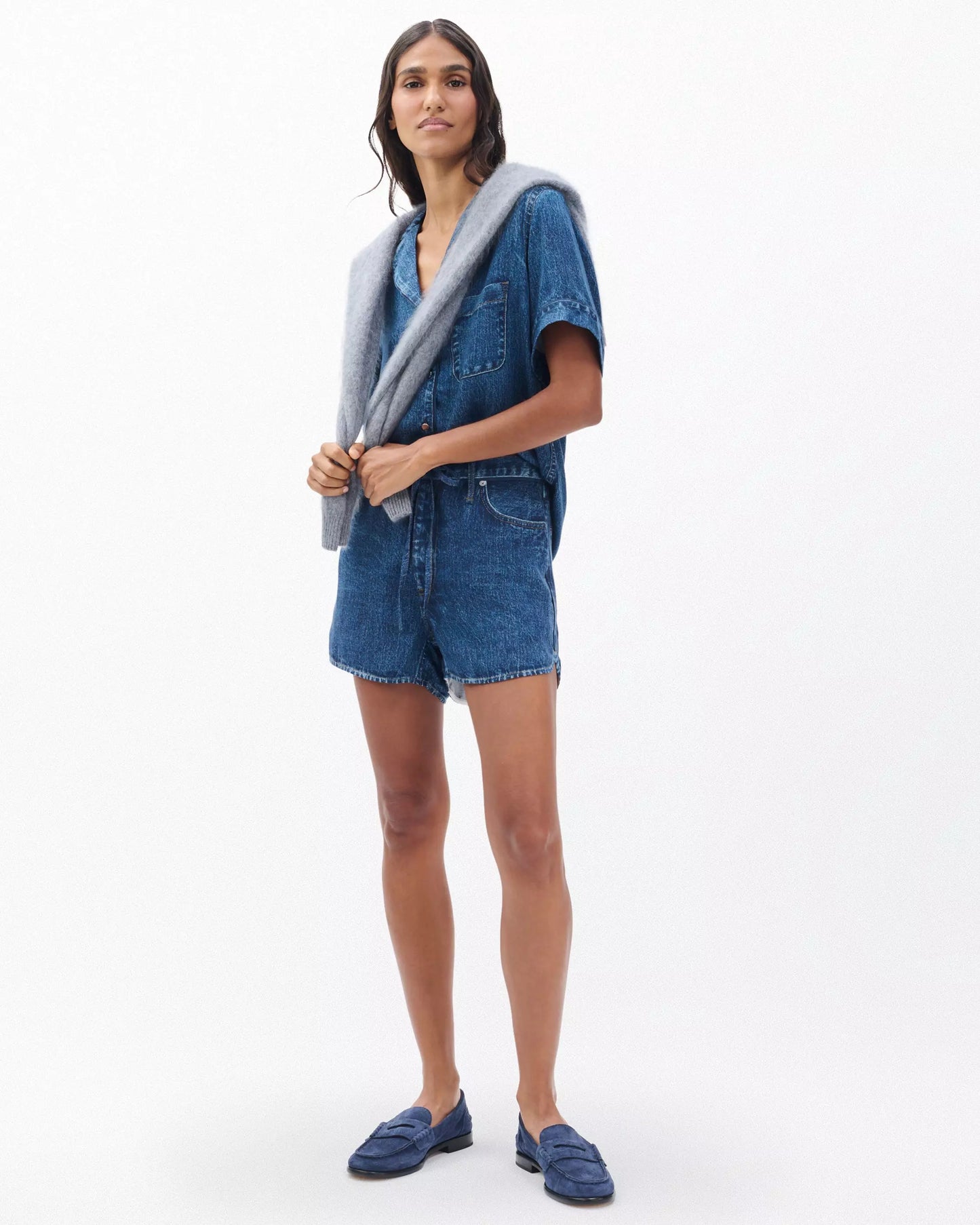 MIRAMAR SLINK SHORT SLV LOUNGE SHIRT