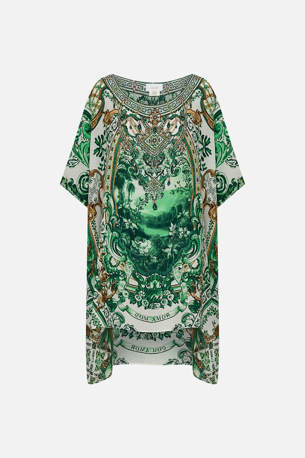 SHORT ROUND NECK KAFTAN