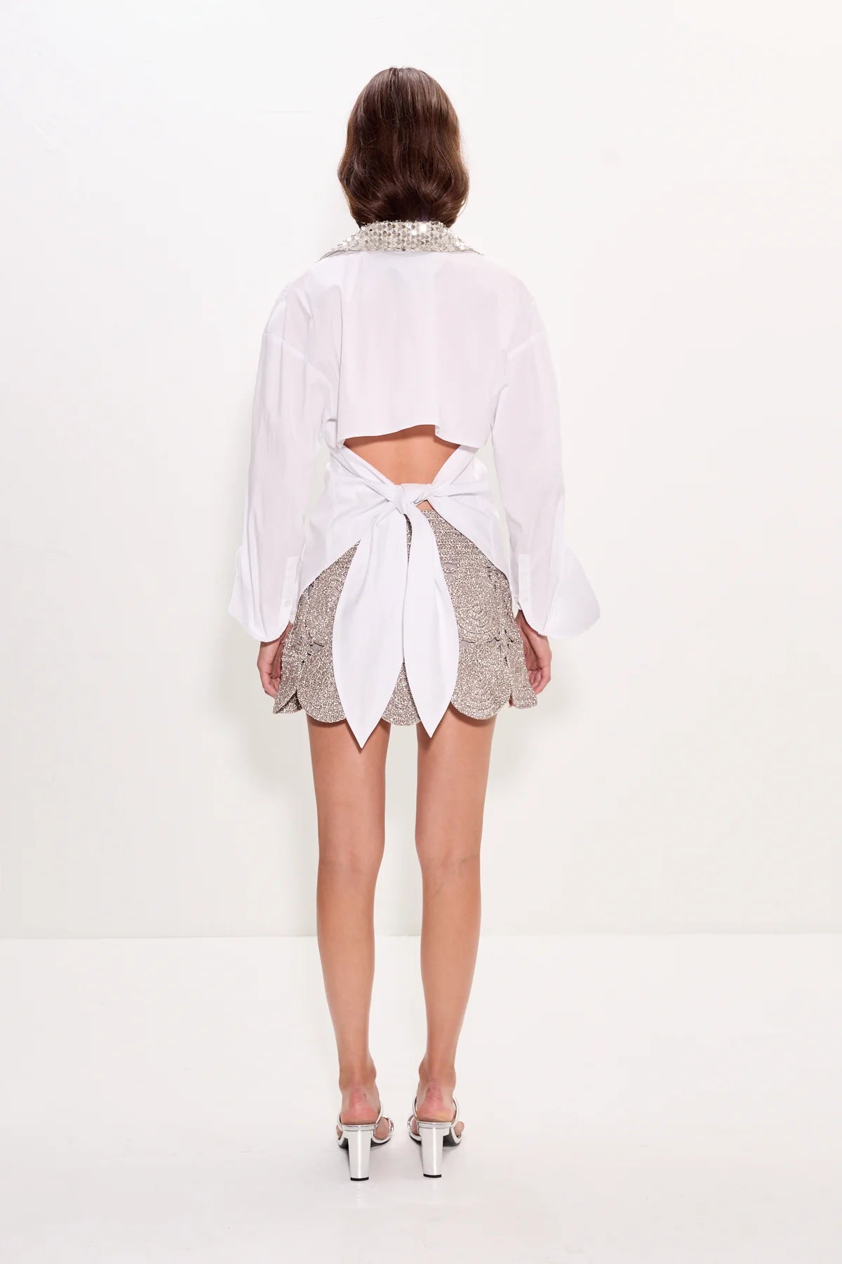 LOCH EMBELLISHED BUTTON UP