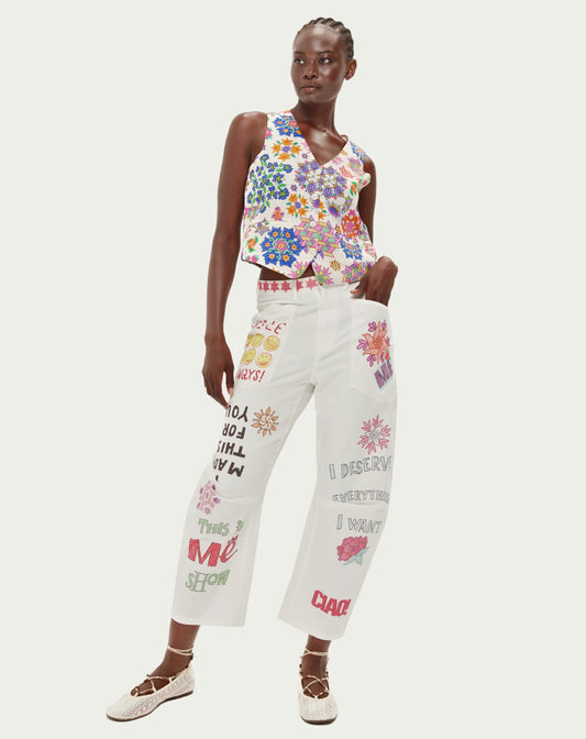 CALA COTTON BARREL PANTS