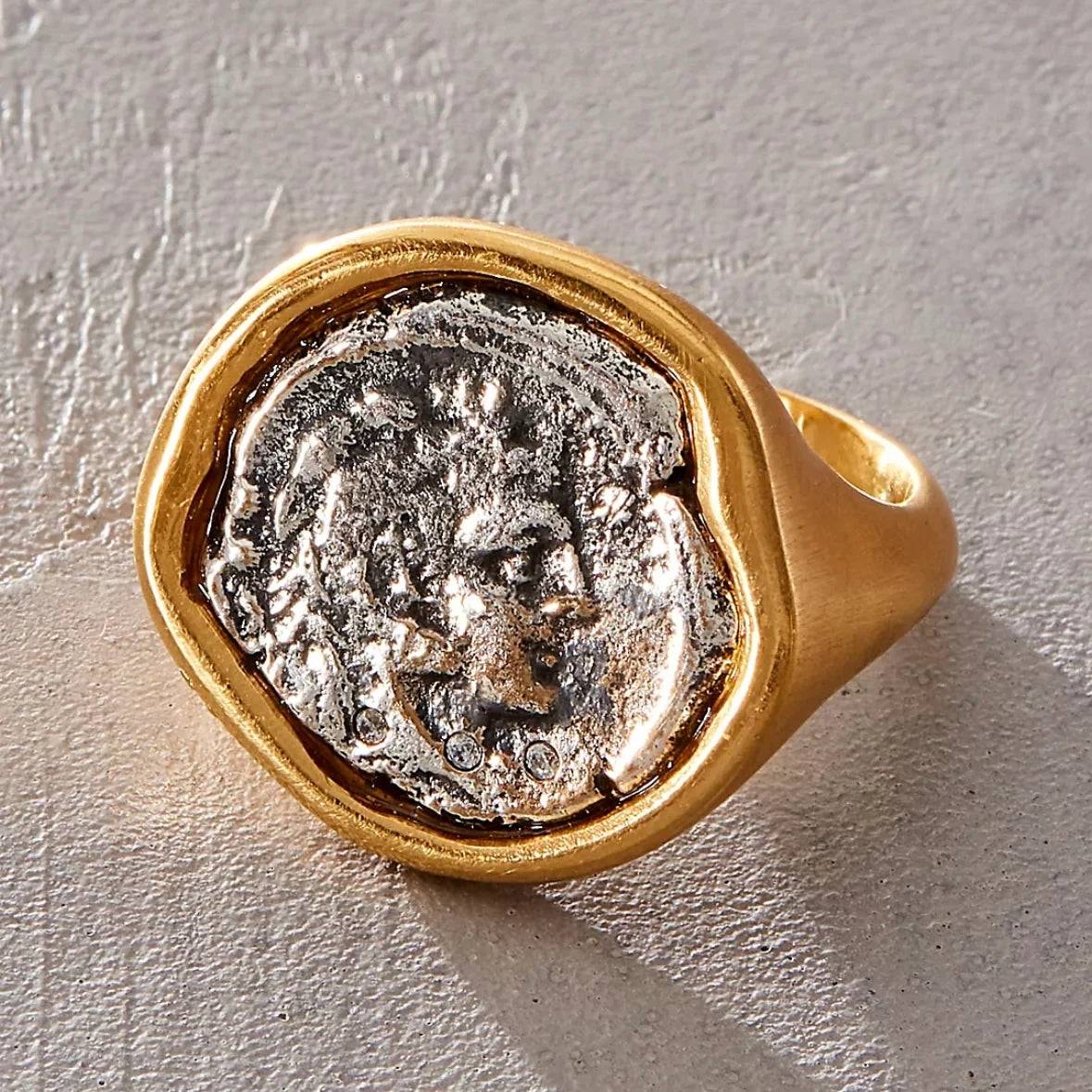ROMAN MAN COIN RING