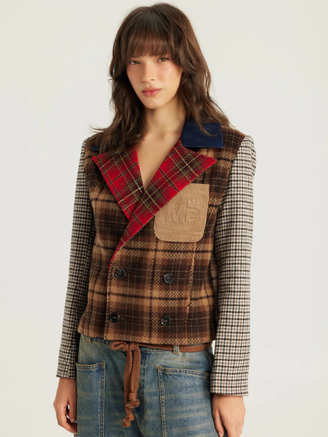 DAPHNE VELVET DOUBLE BREASTED JACKET