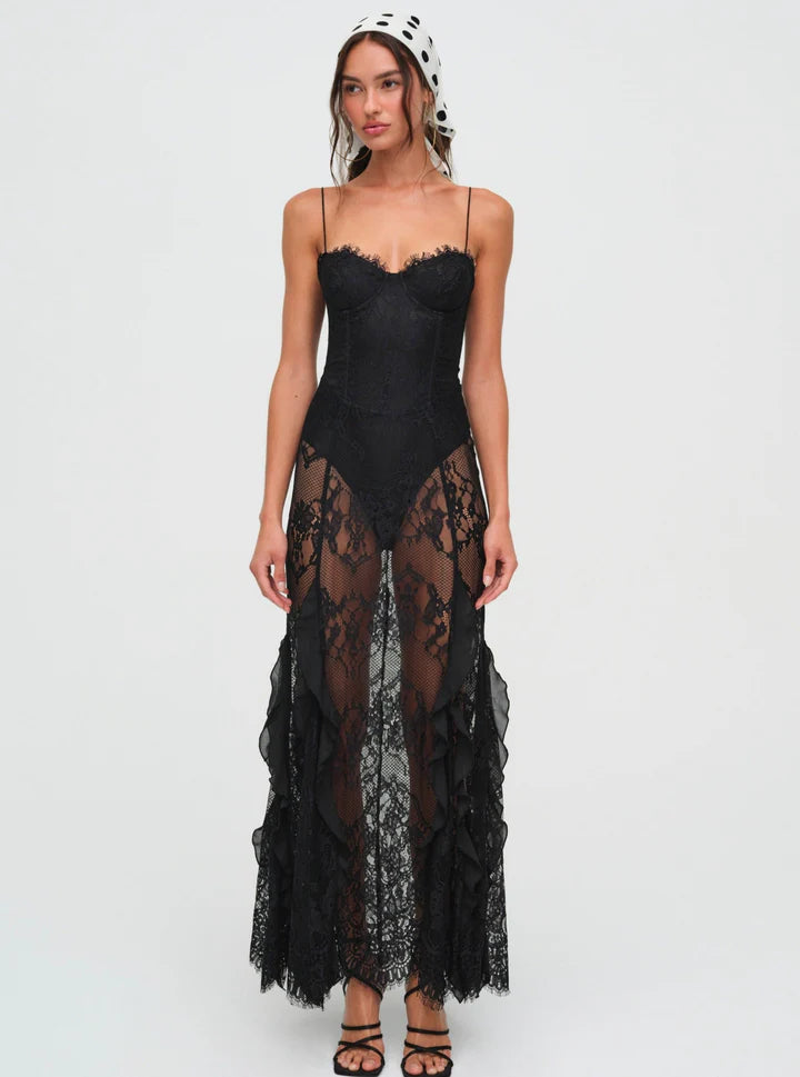 SHIRLEY  LACE MAXI DRESS