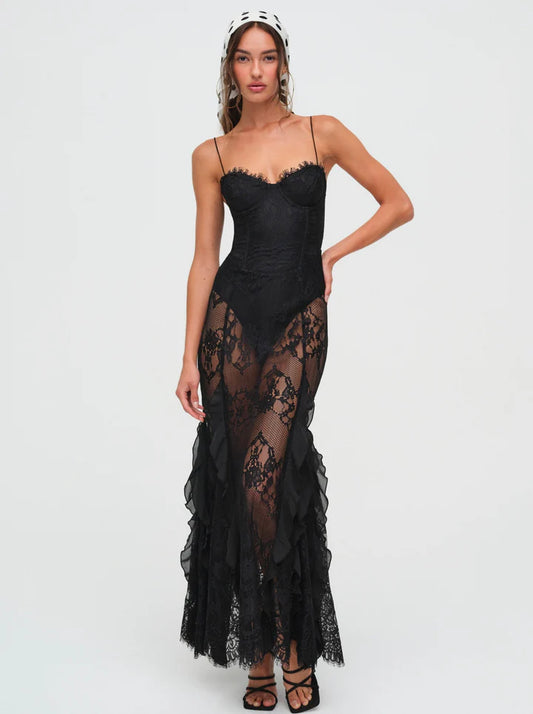 SHIRLEY  LACE MAXI DRESS