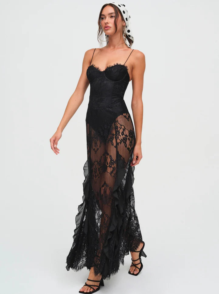 SHIRLEY  LACE MAXI DRESS