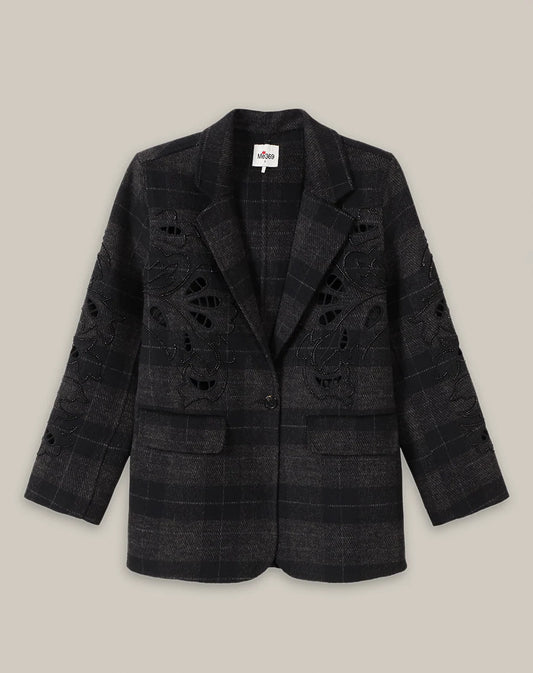 KINSLEY EMBROIDERED WOOL JACKET