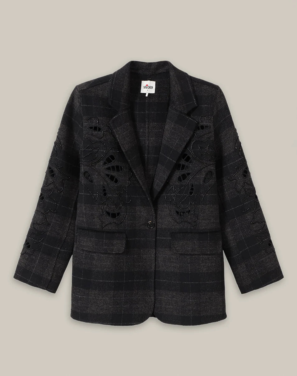 KINSLEY EMBROIDERED WOOL JACKET