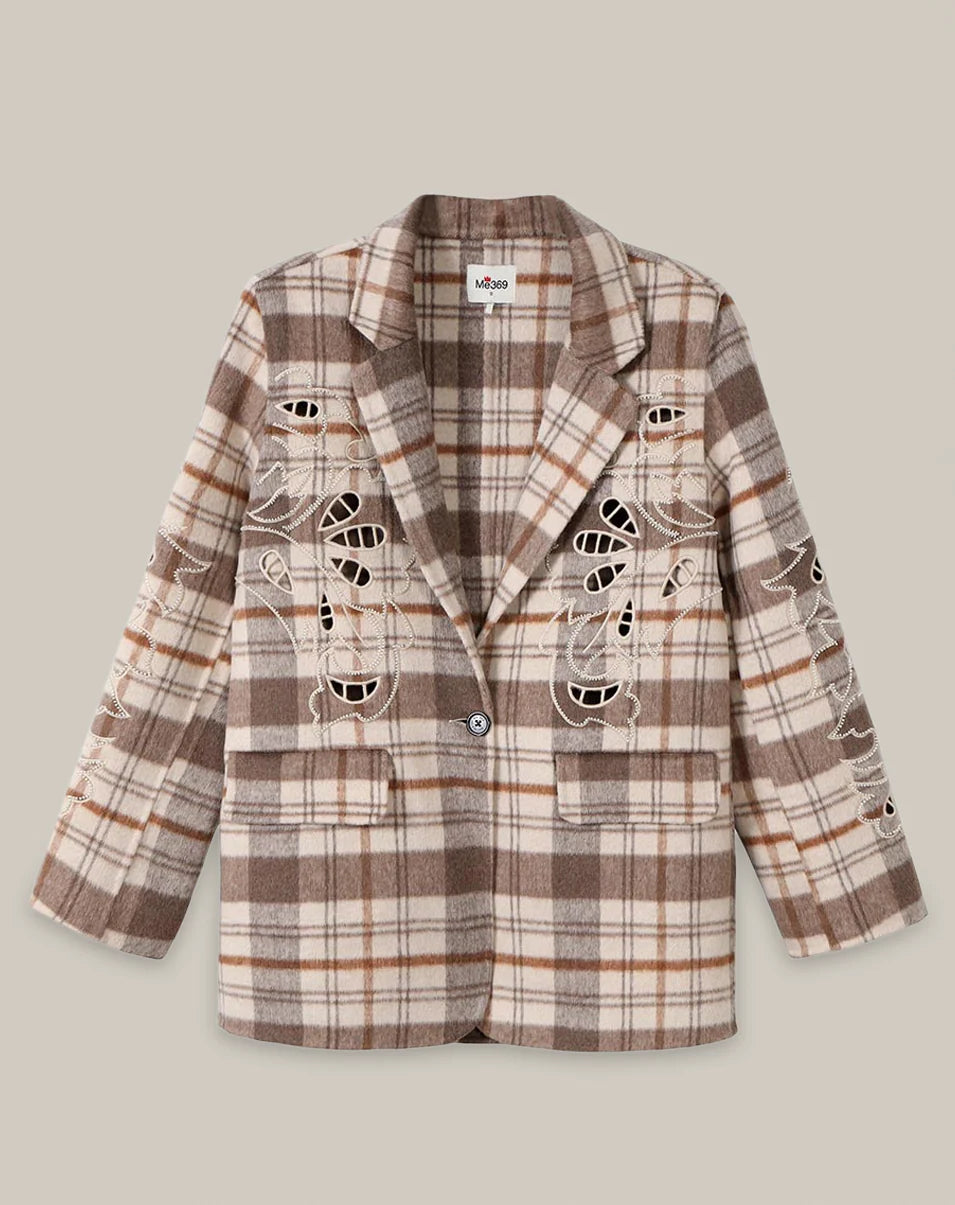 KINSLEY EMBROIDERED WOOL JACKET