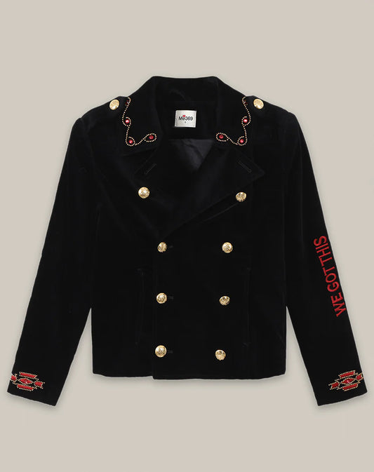 DAPHNE VELVET DOUBLE BREAST JACKET