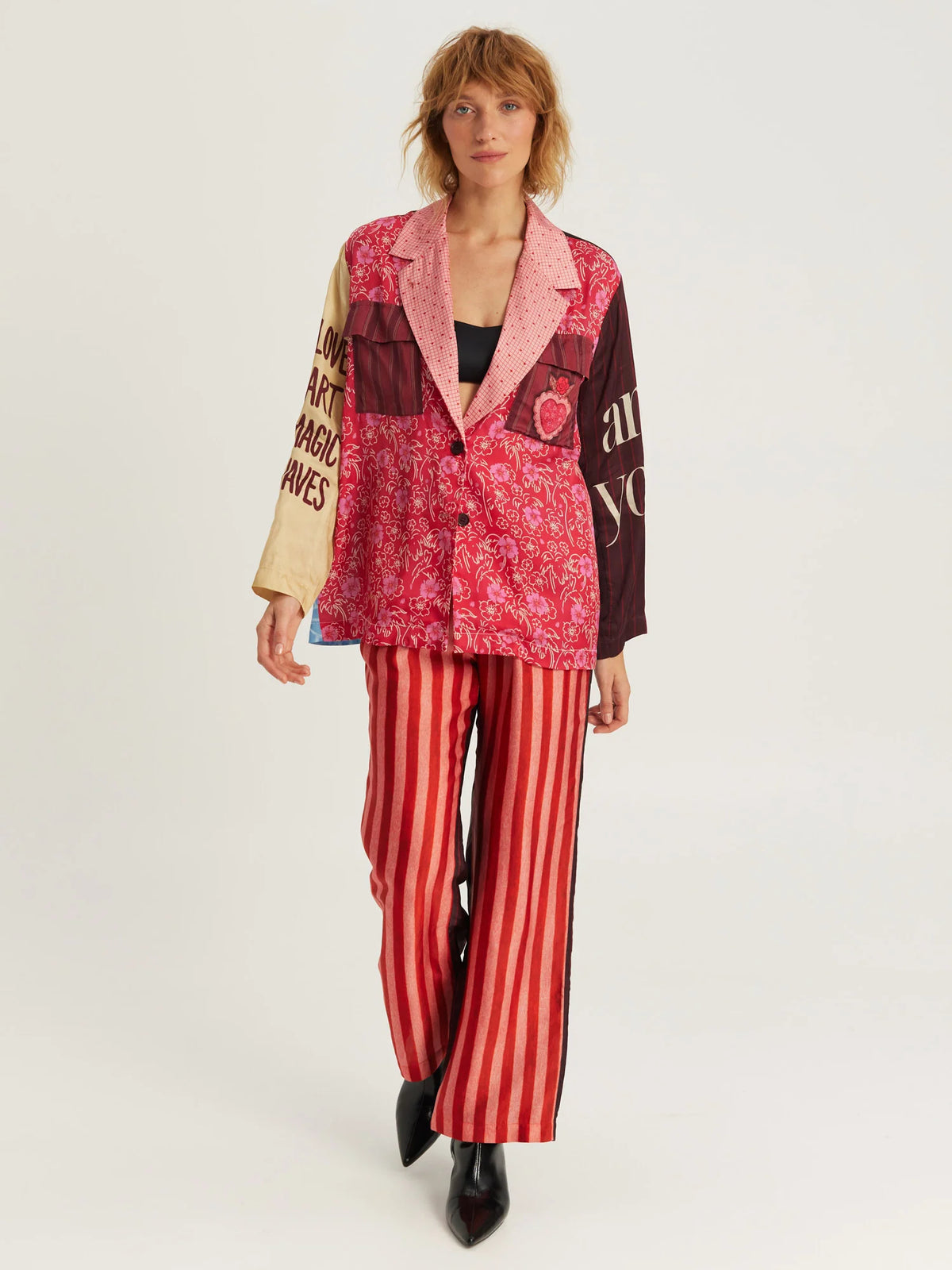 AUDREY PRINTED COLLAR JACKET