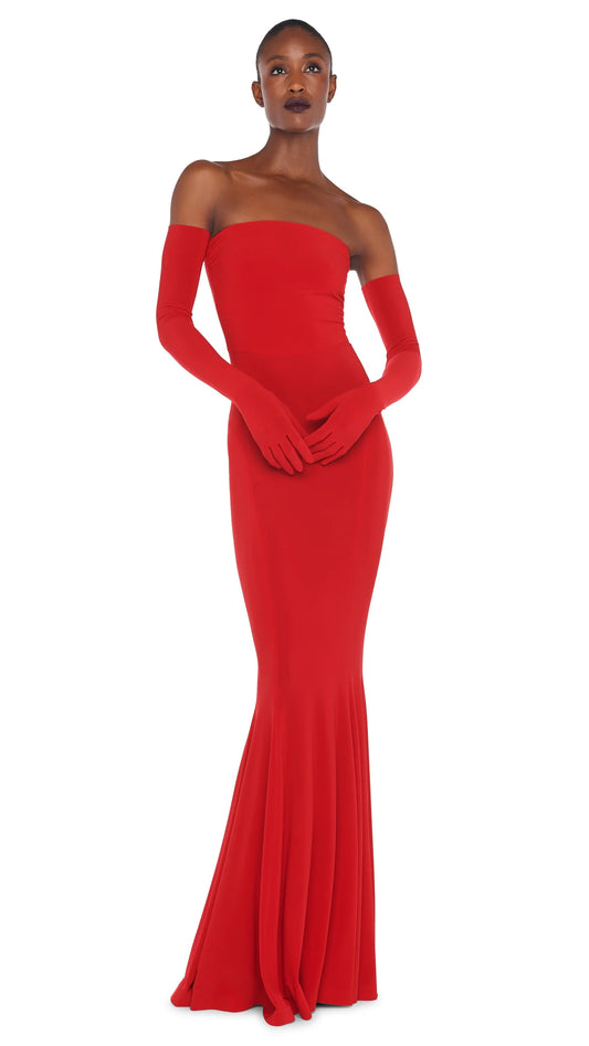 STRAPLESS FISHTAIL GOWN