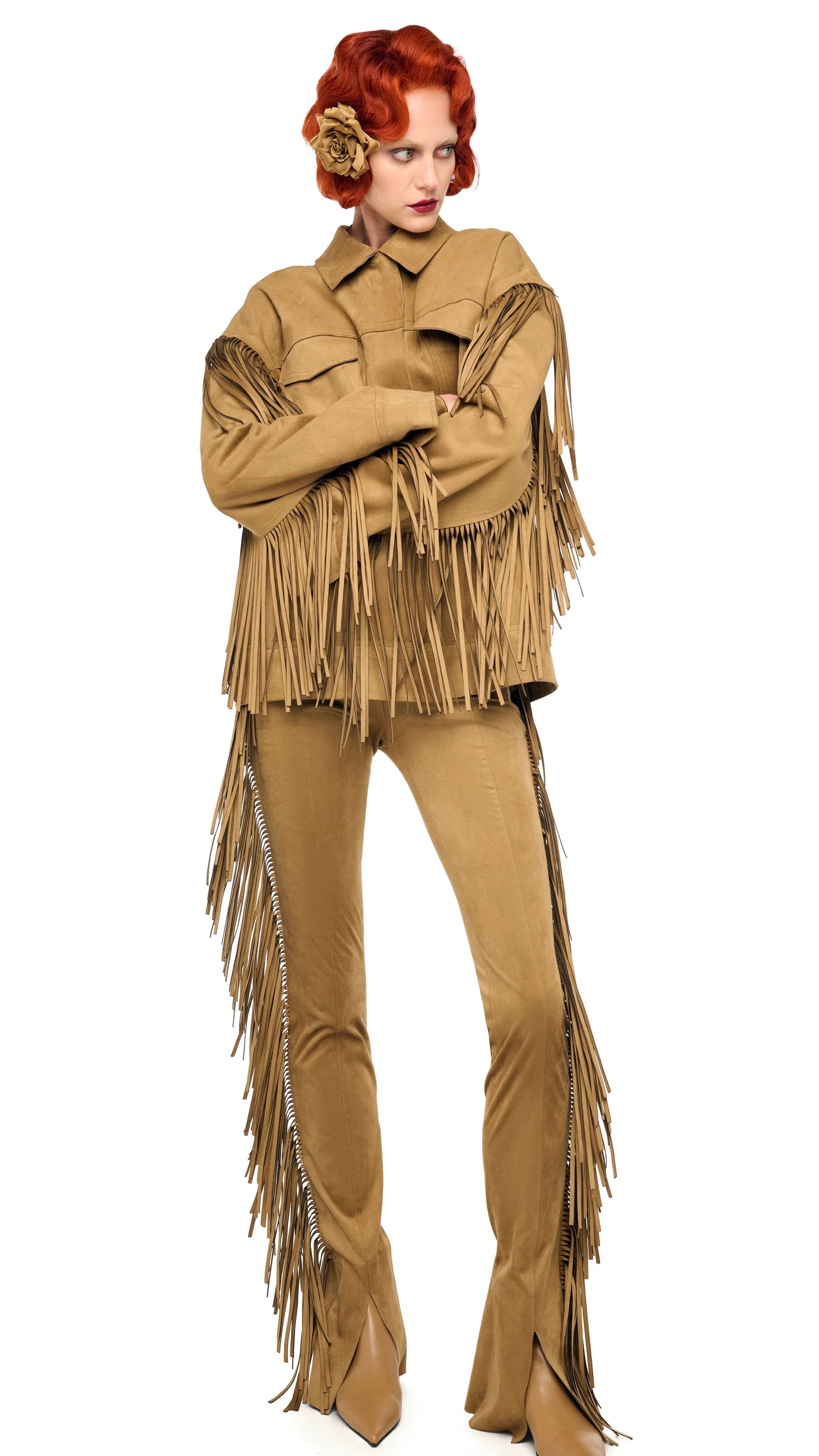 FRINGE JEANS JACKET