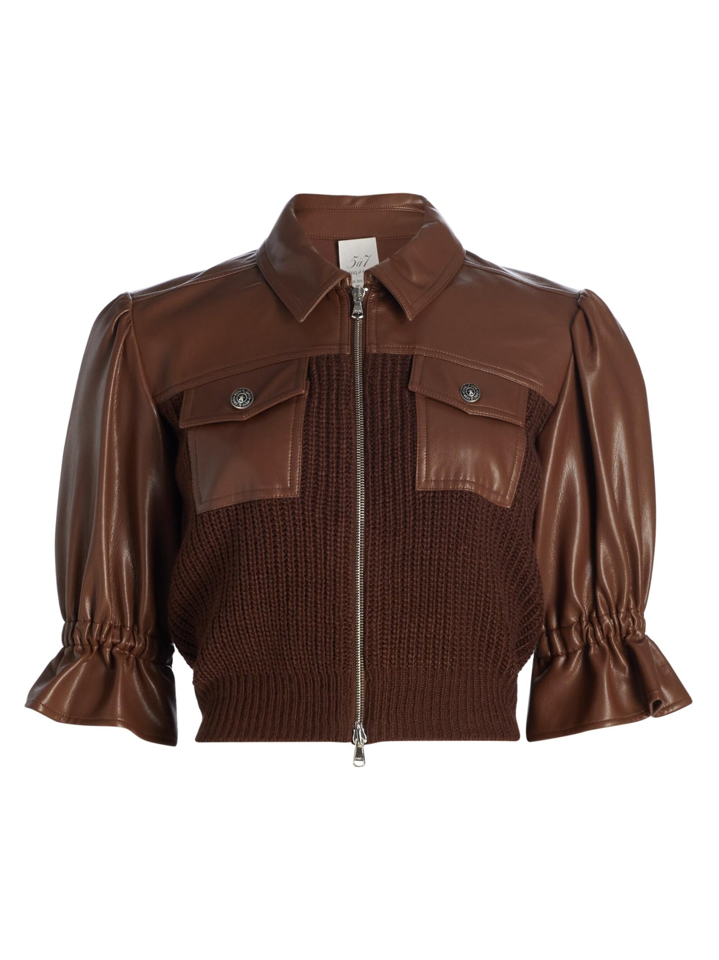 KNIT HOLLY COMBO JACKET