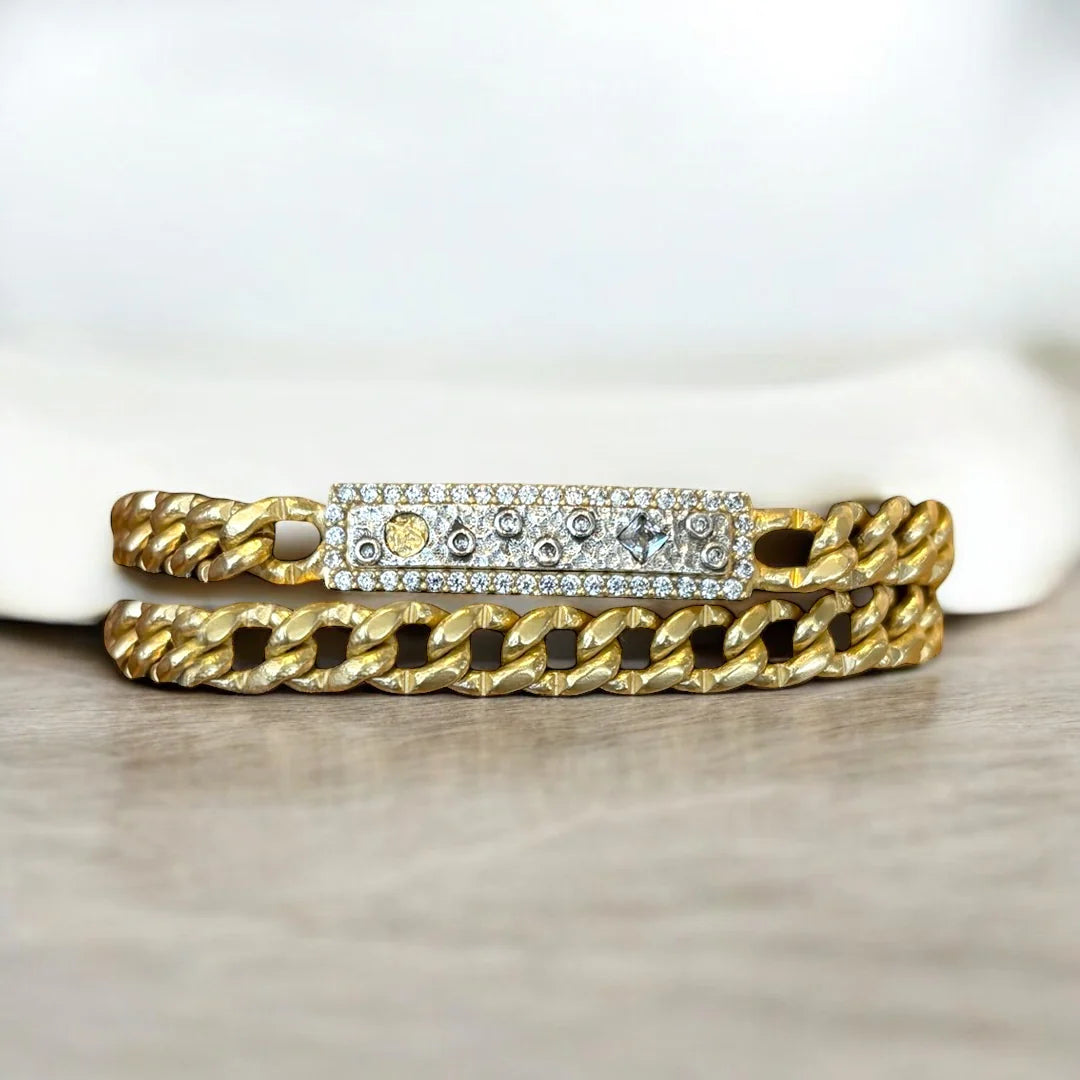 SOLEIL DOUBLE WRAP ID BRACELET