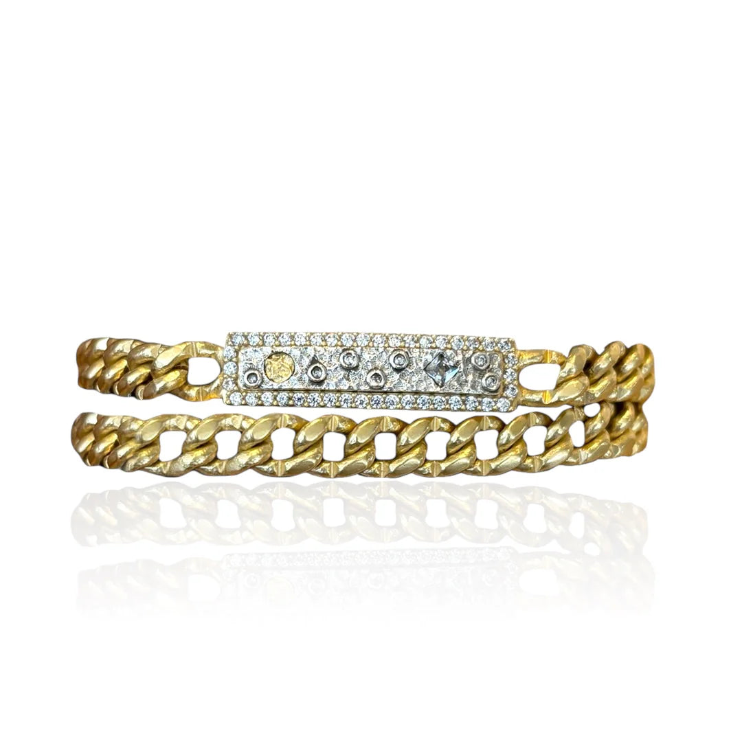 SOLEIL DOUBLE WRAP ID BRACELET