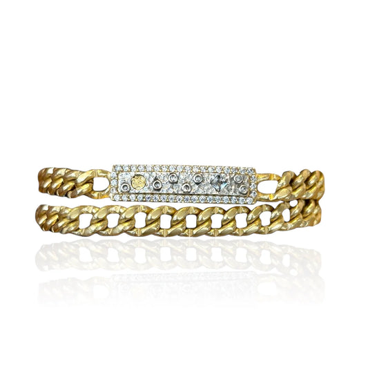 SOLEIL DOUBLE WRAP ID BRACELET