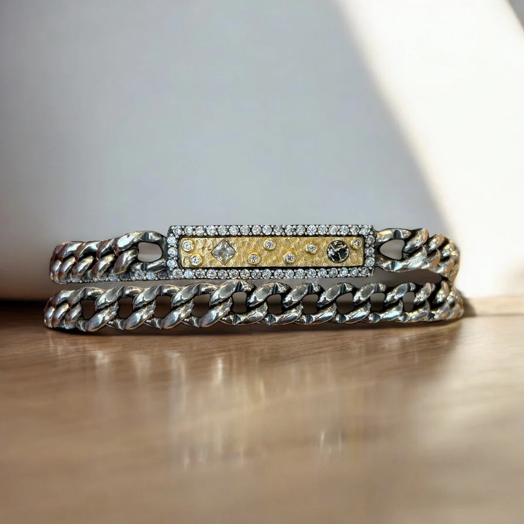 SOLEIL DOUBLE WRAP ID BRACELET