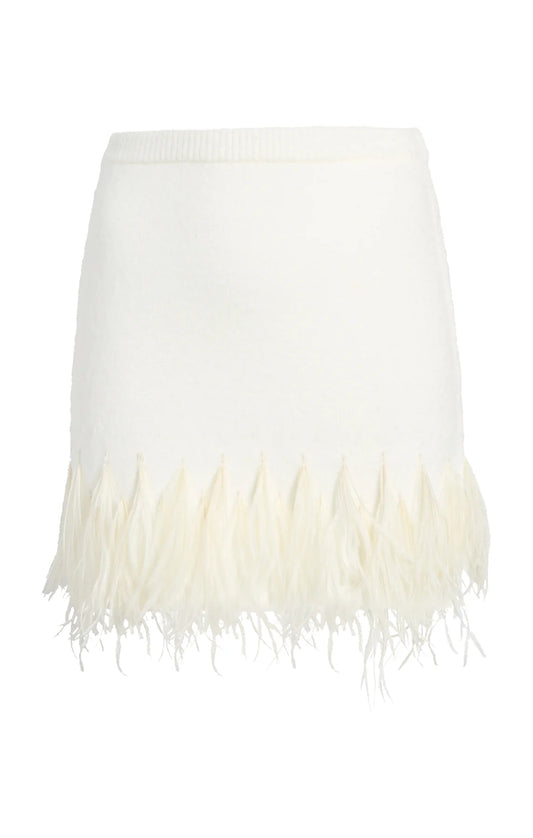 BRIANA FEATHER MINI SKIRT