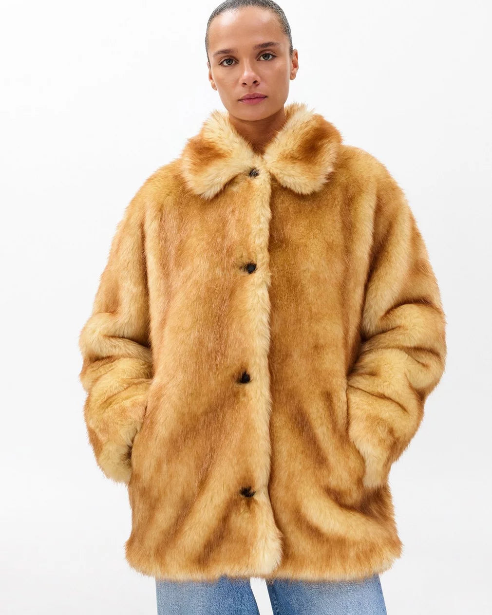 BRENNA FAUX FUR JACKET