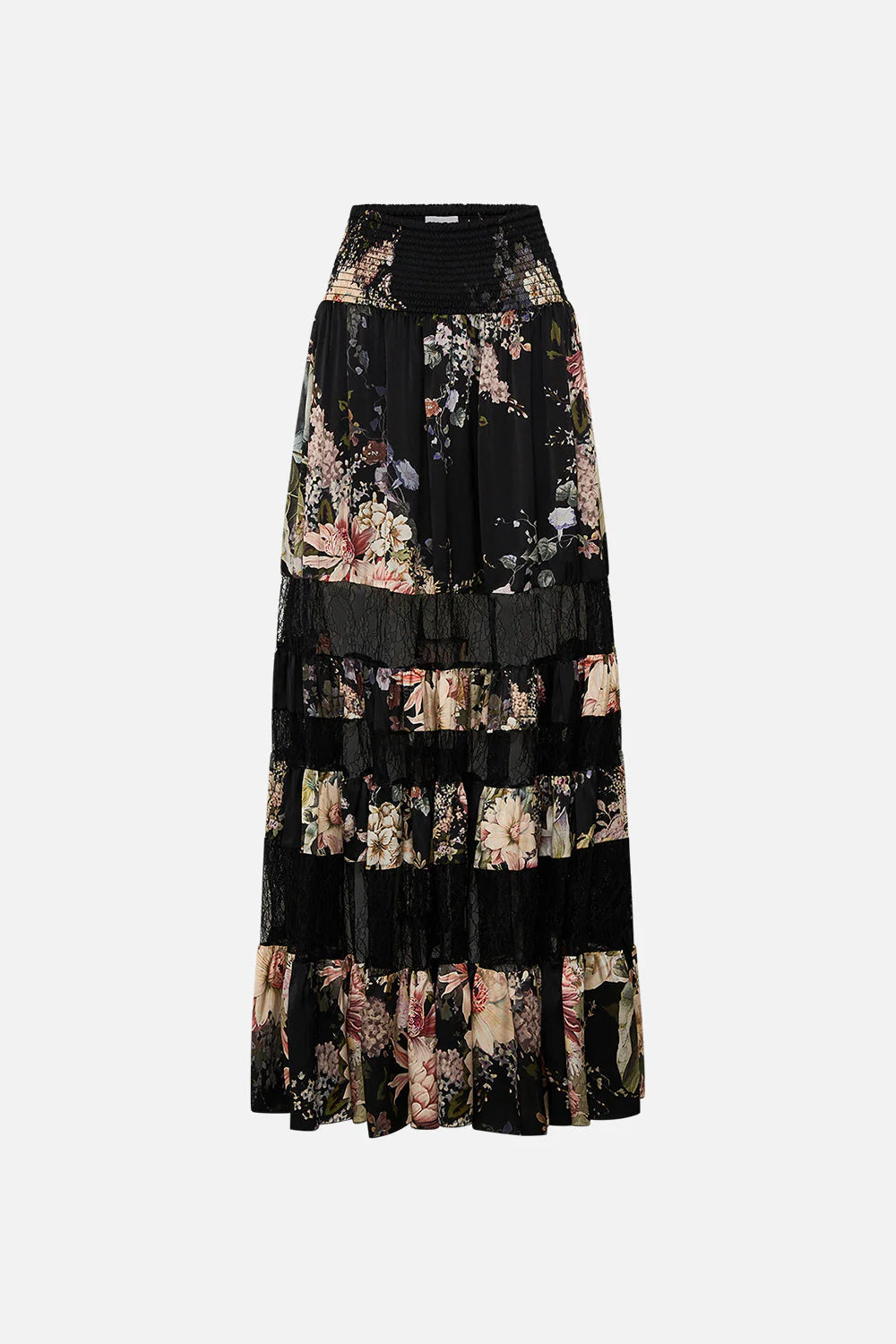 MAXI SKIRT WITH LACE INSERT