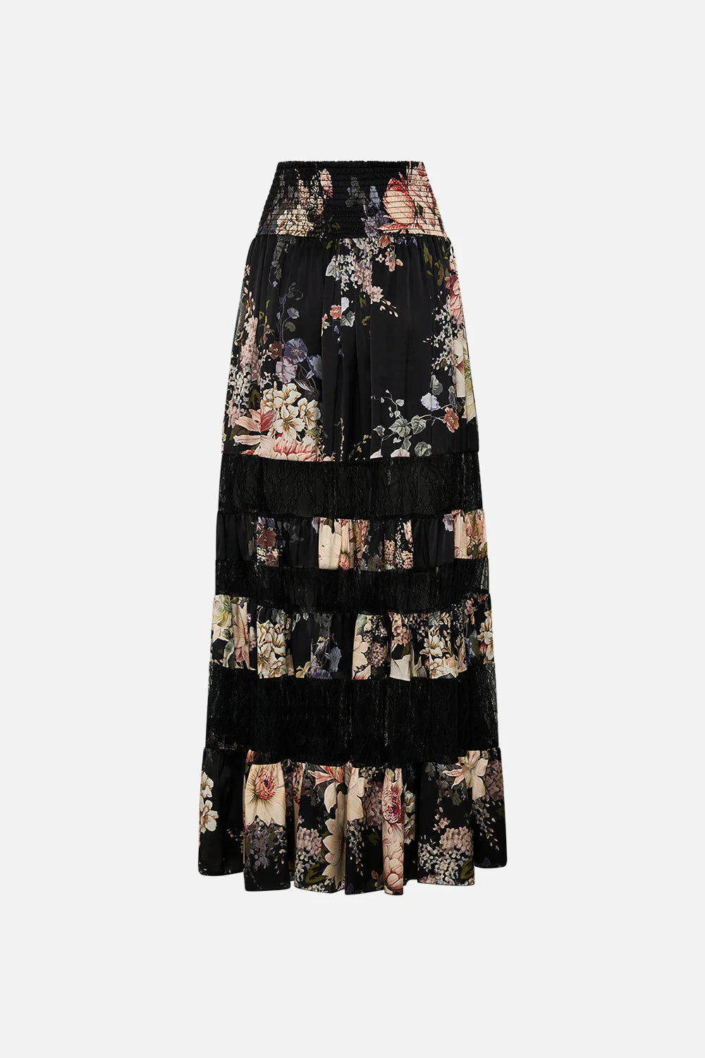 MAXI SKIRT WITH LACE INSERT