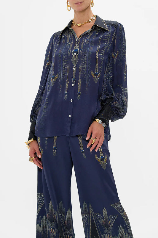 BUTTON DOWN BLOUSON