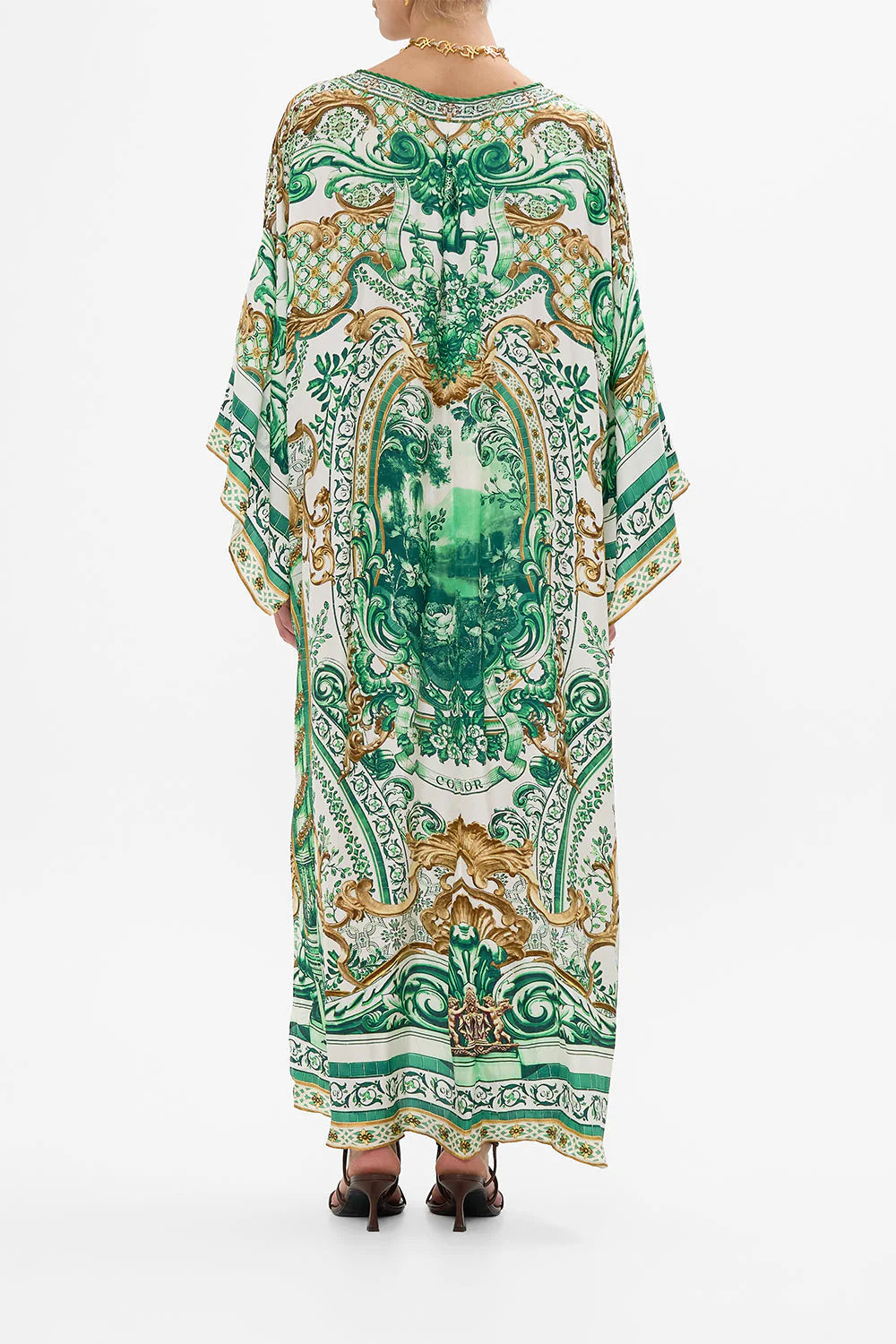 V NECK KAFTAN W TIES
