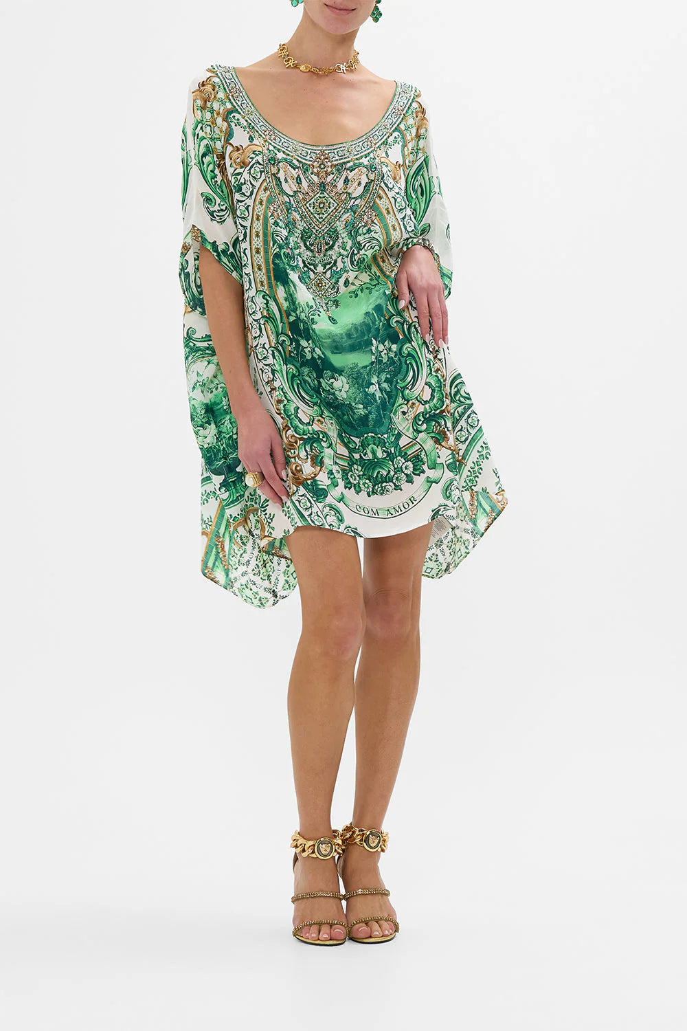 SHORT ROUND NECK KAFTAN
