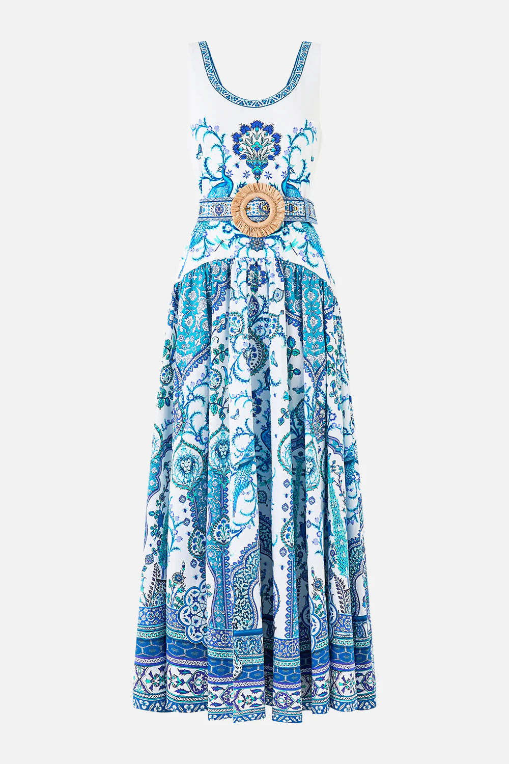 Camilla Jersey Tank Dress With Contrast Skirt Isnik Lullaby at Nordstrom, Size Medium