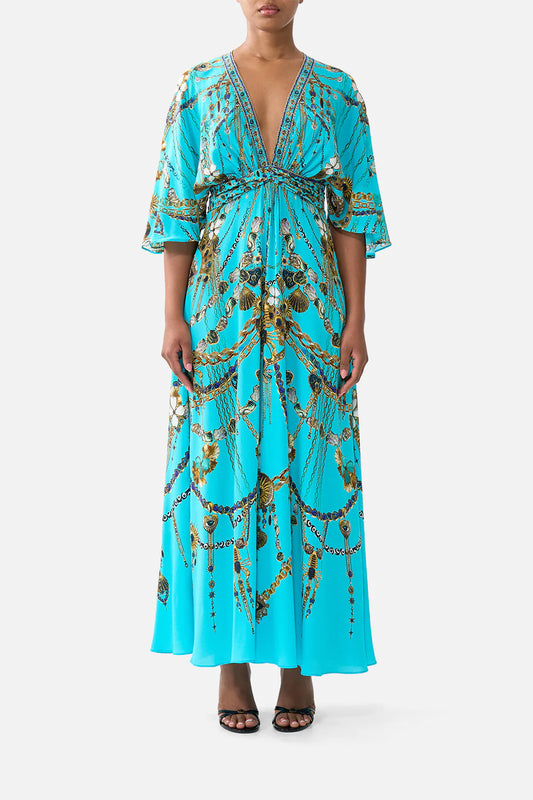 TWIST FRONT WAISTED DRESS