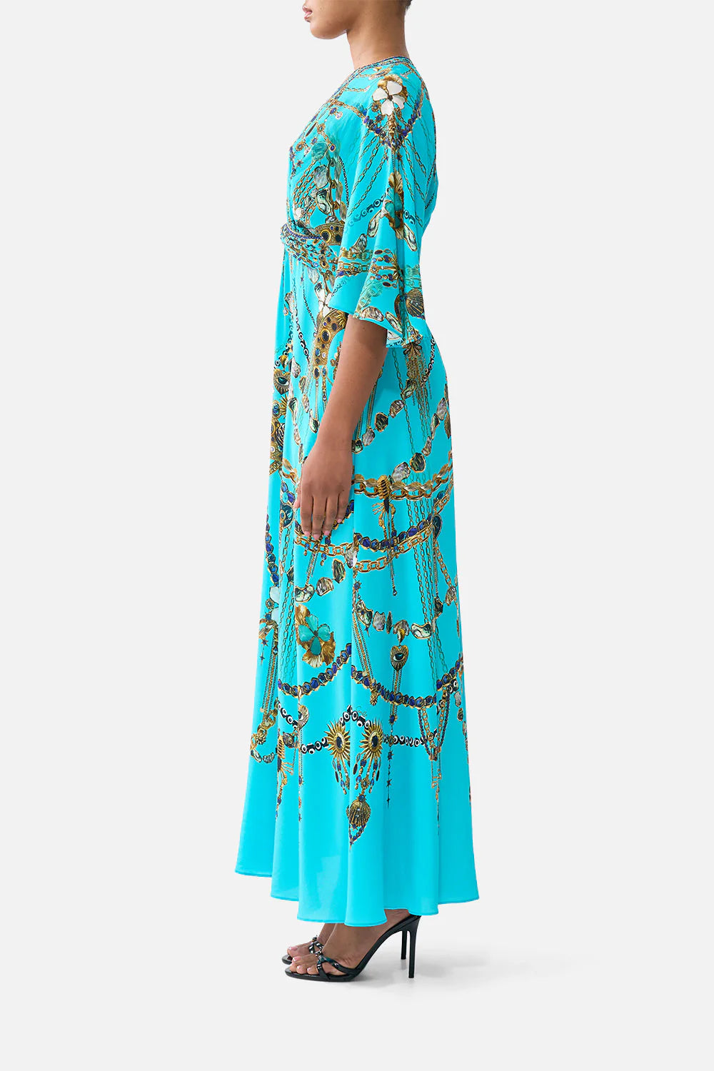 TWIST FRONT WAISTED DRESS